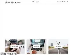 Sites similar to lessismoreblog.com