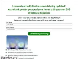 Sites similar to lessonslearnedinbusiness.com