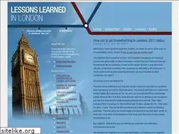 Sites similar to lessonslearnedinlondon.co.uk