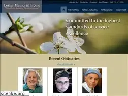 Sites similar to lestermemorialhome.com