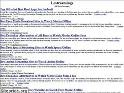 Sites similar to lestreamings.com