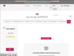 Sites similar to lesvinsdecarole.com