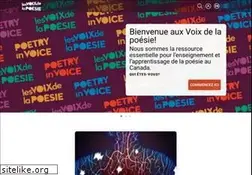 Sites similar to lesvoixdelapoesie.com