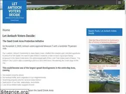 Sites similar to letantiochvotersdecide.org