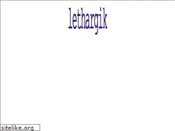 Sites similar to lethargik.org
