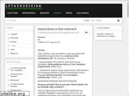 Sites similar to letkerdeseink.hu