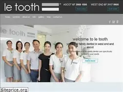Sites similar to letooth.com.au
