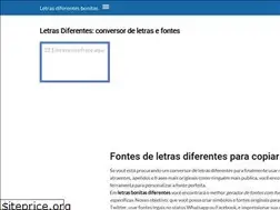 Sites similar to letrasdiferentesbonitas.com