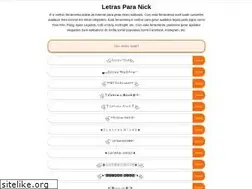 Sites similar to letraspara-nick.com