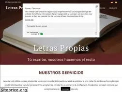 Sites similar to letraspropias.com