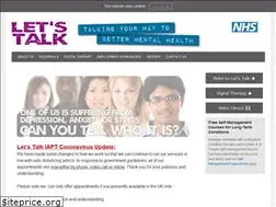 Sites similar to lets-talk-iapt.nhs.uk