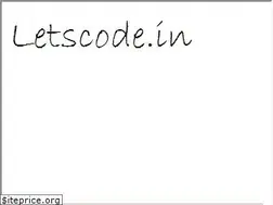 Sites similar to letscode.in
