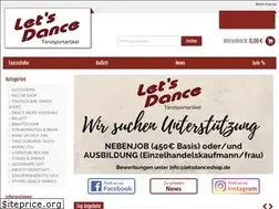 Sites similar to letsdanceshop.de