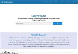 Sites similar to letsfindcourse.com