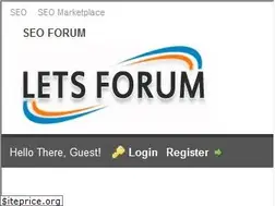 Sites similar to letsforum.com