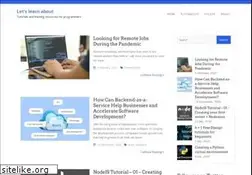 Sites similar to letslearnabout.net