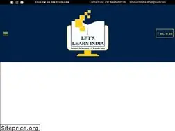 Sites similar to letslearnindia.in