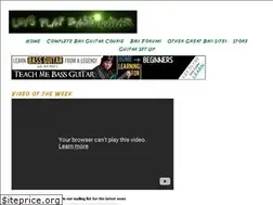 Sites similar to letsplaybassguitar.com
