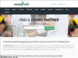 Sites similar to letsplaytennis.com