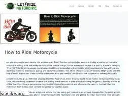 Sites similar to letsridemotorbike.com
