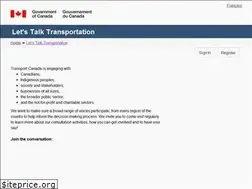 Sites similar to letstalktransportation.ca