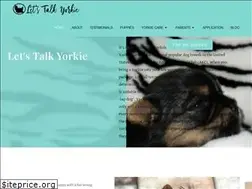 Sites similar to letstalkyorkie.com