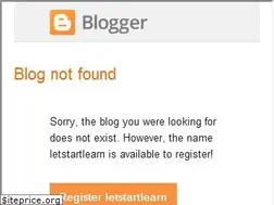 Sites similar to letstartlearn.blogspot.com
