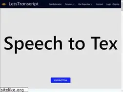 Sites similar to letstranscript.com
