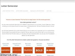 Sites similar to lettergenerator.net