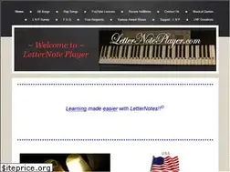 Sites similar to letternoteplayer.com