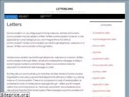 Sites similar to letters.org