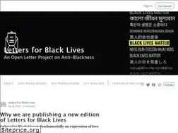 Sites similar to lettersforblacklives.com