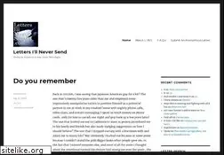 Sites similar to lettersillneversend.com