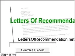 Sites similar to lettersofrecommendation.net