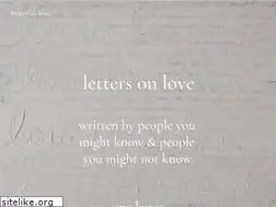 Sites similar to lettersonlove.com