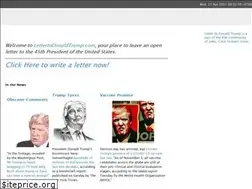 Sites similar to lettertodonaldtrump.com