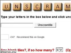 Sites similar to letterunscramble.com