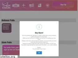Sites similar to letthemknow.us