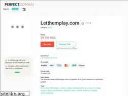 Sites similar to letthemplay.com