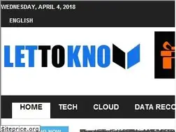 Sites similar to lettoknow.com