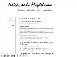 Sites similar to lettre-de-la-magdelaine.net