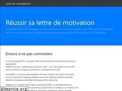 Sites similar to lettre-de-motivation.be
