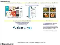 Sites similar to lettres.org