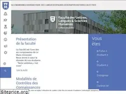 Sites similar to lettres.univ-lemans.fr