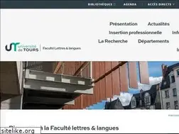 Sites similar to lettres.univ-tours.fr