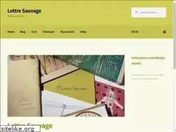 Sites similar to lettresauvage.com