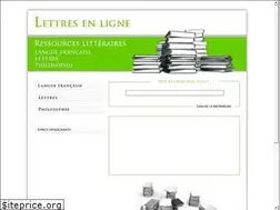 Sites similar to lettresenligne.net