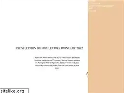 Sites similar to lettresfrontiere.net