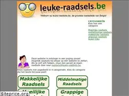 Sites similar to leuke-raadsels.be