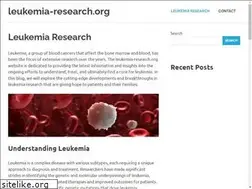 Sites similar to leukemia-research.org